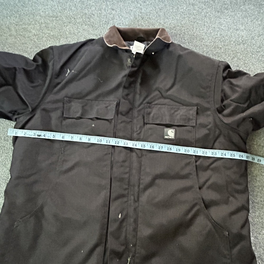 Carhartt‎ Black Chore Jacket Quilted Lined Workwear Coat Mens Vintage USA Yukon - Picture 5 of 16